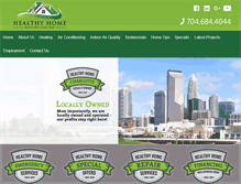 Tablet Screenshot of healthyhomecharlotte.com
